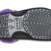 Crocs Baya gefütterte Fuzz Strap Clogs «Schwarz Lila» 20663309V