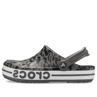 Crocs Bayaband Beach Grau Schwarz Sandalen «Grau Schwarz» 206232-0DY