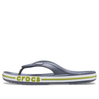 Crocs Bayaband Flip rutschfeste, verschleißfeste, lässige Hausschuhe in Graugrün «Grey Green» 205393-0A3