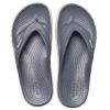 Crocs Bayaband Flip rutschfeste, verschleißfeste, lässige Hausschuhe in Graugrün «Grey Green» 205393-0A3