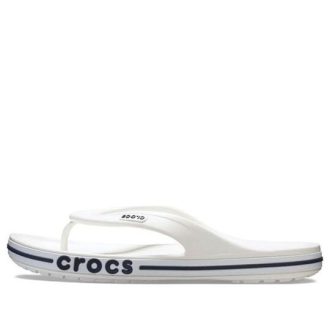 Crocs Bayaband Weiß Blau Unisex Flip-Flops «Weiß Blau» 205393-126