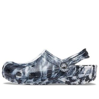 Crocs Beach Marble Unisex Schwarz Weiß Sandalen «Black White» 206867-103