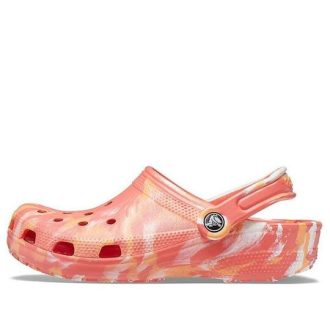 Crocs Beach Orange Marmor Sandalen 206867-6SN
