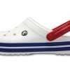 Crocs Beach Unisex Weiß Blau Sandalen «White Blue» 11016-11I