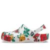Crocs Beach White Flowers Sandalen «Weiß Rot Grün» 206230-10D