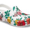 Crocs Beach White Flowers Sandalen «Weiß Rot Grün» 206230-10D
