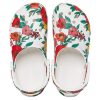 Crocs Beach White Flowers Sandalen «Weiß Rot Grün» 206230-10D