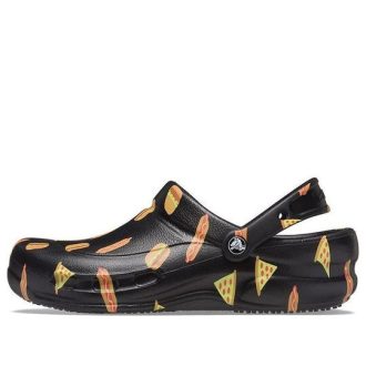 Crocs Bistro Graphic Clog Stilvolle, lässige schwarze Sandalen 204044-0FN