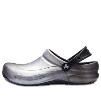 Crocs Bistro Graphic Clogs «Silber Schwarz» 204044-041