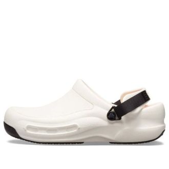 Crocs Bistro Pro Literide Clogs «Weiß Schwarz Orange» 205669-100