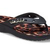 Crocs Classic Animal Flip-Flops Unisex Leopardenmuster «Black Leopard» 207872-0CU