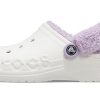 Crocs Classic Baya Lined Fuzz-Strap Clog «White Lila» 206633-577