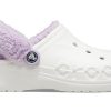 Crocs Classic Baya Lined Fuzz-Strap Clog «White Lila» 206633-577