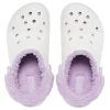 Crocs Classic Baya Lined Fuzz-Strap Clog «White Lila» 206633-577