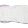Crocs Classic Baya Lined Fuzz-Strap Clog «White Lila» 206633-577