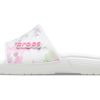 Crocs Classic Bleach Dye Slides «Weiß Pink» 207411-94S