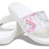 Crocs Classic Bleach Dye Slides «Weiß Pink» 207411-94S