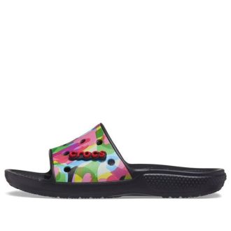Crocs Classic Bubble Block Slides «Schwarz Multi» 207408-0C4