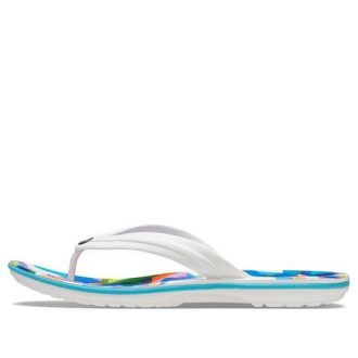 Crocs Classic Bubble Block Slides «Weiß Multi» 207615-94S