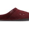 Crocs Classic Casual Thicken Stay Warm Unisex Weinrote Hausschuhe 203600-60U