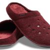 Crocs Classic Casual Thicken Stay Warm Unisex Weinrote Hausschuhe 203600-60U
