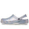 Crocs Classic Casual Unisex Metallic Silber Pink Sandalen 207551-90H