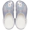 Crocs Classic Casual Unisex Metallic Silber Pink Sandalen 207551-90H