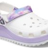 Crocs Classic Casual Unisex Weiß Lila Sandalen «White Purple» 207772-577