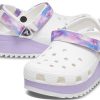 Crocs Classic Casual Unisex Weiß Lila Sandalen «White Purple» 207772-577