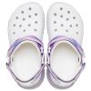 Crocs Classic Casual Unisex Weiß Lila Sandalen «White Purple» 207772-577