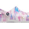 Crocs Classic Casual Unisex Weiß Rosa Blau Sandalen «White Pink Blue» 207567-94S