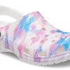 Crocs Classic Casual Unisex Weiß Rosa Blau Sandalen «White Pink Blue» 207567-94S