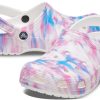 Crocs Classic Casual Unisex Weiß Rosa Blau Sandalen «White Pink Blue» 207567-94S
