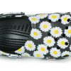 Crocs Classic Clo Daisy Full Print Sandalen Unisex Schwarz 206375-0ZI