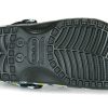 Crocs Classic Clo Daisy Full Print Sandalen Unisex Schwarz 206375-0ZI