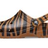 Crocs Classic Clog Animal Printing Beach Tiger Stripes Gelbe Sandalen 206676-2ZF