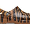 Crocs Classic Clog Animal Printing Beach Tiger Stripes Gelbe Sandalen 206676-2ZF