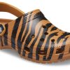 Crocs Classic Clog Animal Printing Beach Tiger Stripes Gelbe Sandalen 206676-2ZF
