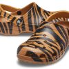 Crocs Classic Clog Animal Printing Beach Tiger Stripes Gelbe Sandalen 206676-2ZF