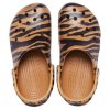 Crocs Classic Clog Animal Printing Beach Tiger Stripes Gelbe Sandalen 206676-2ZF