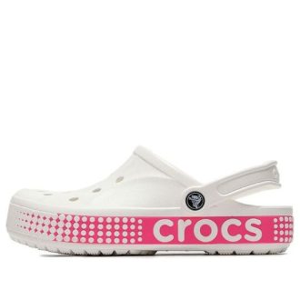 Crocs Classic Clog Atmungsaktiver rutschfester Schuh Rosa Weiß 206852-100