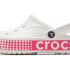 Crocs Classic Clog Atmungsaktiver rutschfester Schuh Rosa Weiß 206852-100