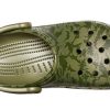 Crocs Classic Clog Camouflage Printing Strandsandalen in Armeegrün 206454-309