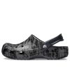 Crocs Classic Clog Camouflage Printing Strandsandalen Schwarz Unisex 206454-001