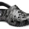 Crocs Classic Clog Camouflage Printing Strandsandalen Schwarz Unisex 206454-001