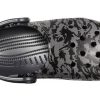 Crocs Classic Clog Camouflage Printing Strandsandalen Schwarz Unisex 206454-001