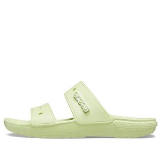 Crocs Classic Clog Cozy Unisex Grau Grün Hausschuhe 206761-335