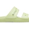 Crocs Classic Clog Cozy Unisex Grau Grün Hausschuhe 206761-335