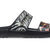 Crocs Classic Clog Cozy Unisex Schwarze Mehrfarbige Hausschuhe «Schwarz» 207847-0C4
