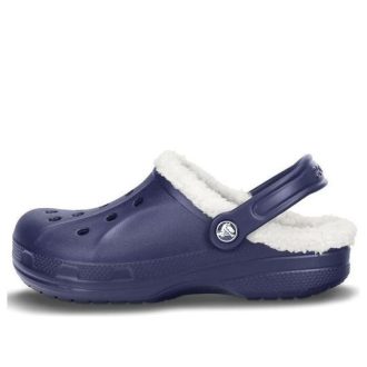 Crocs Classic Clog Crocs Stay Warm Verschleißfeste marineblaue Unisex-Hausschuhe 16244-49U